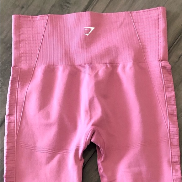 GYMSHARK Dusty Rose Energy Seamless Leggings - Picture 5 of 9